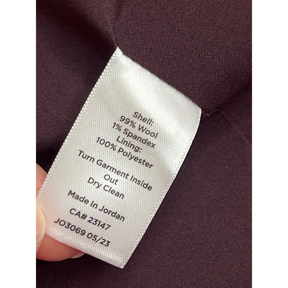Talbots Luxe Italian Stretch Flannel Wool Blazer Fully Lined Size 18 J03069, NWT - Picture 12 of 14